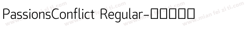 PassionsConflict Regular字体转换